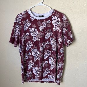 FOREVER 21 Men’s Tropical Palms T-Shirt Small